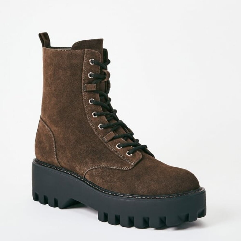 Brown Women's Combat Boots